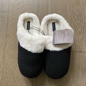 Everfoam soft chenille plush slippers